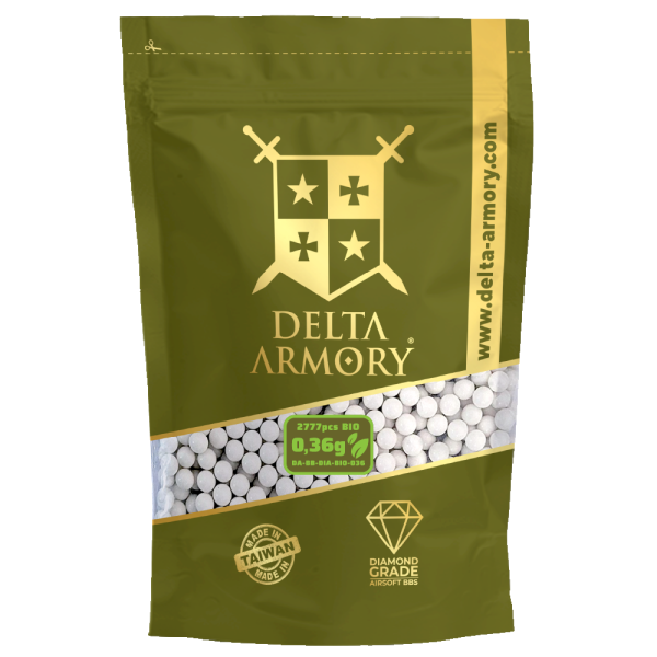 Delta Armory Diamond BBs BIO 0.36g 2777pcs White